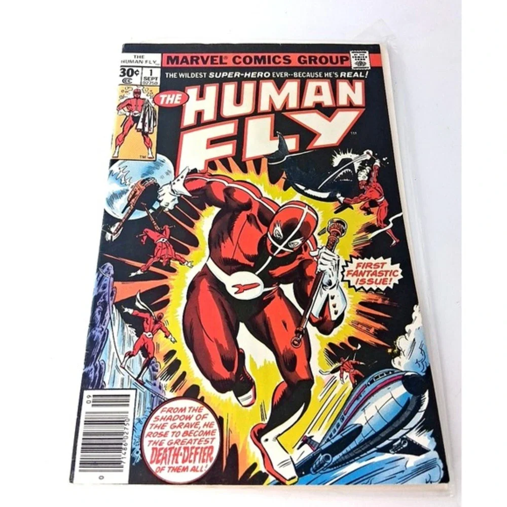 The Human Fly #1 Sep 1977 Bronze Age Marvel Comics - Bagged and Boarded! Vintage